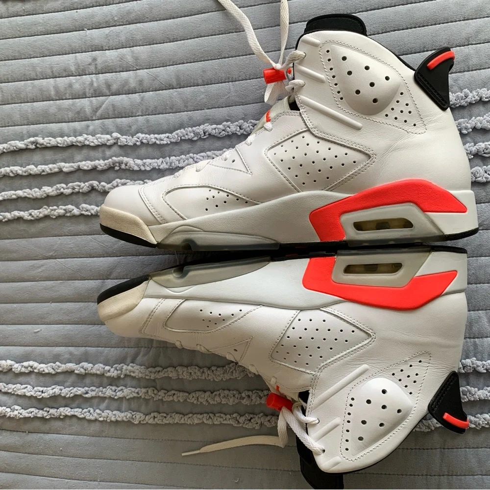 Nike Jordan 6 Retro Infrared White - Picture 9 of 10